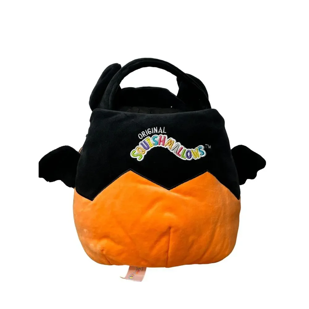 Squishmallows Emily Bat Pumpkin 12” Halloween Pail Basket 2022 Plush NEW